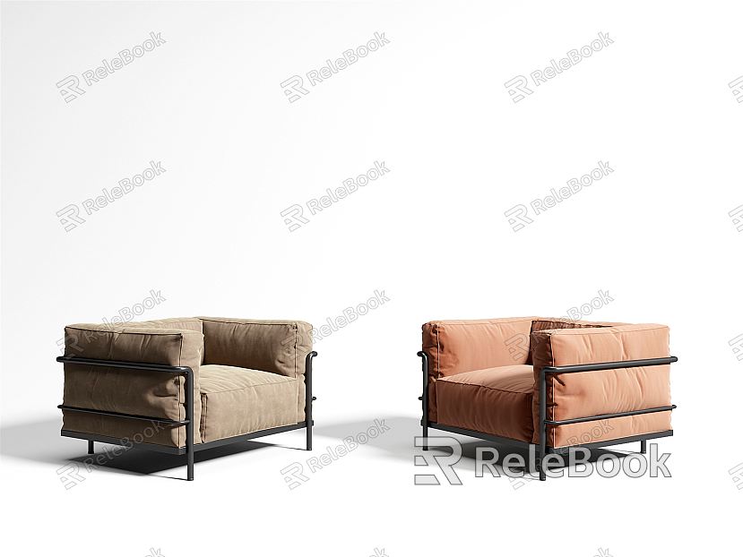 Modern Single Sofa Casual Sofa model