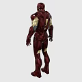 Iron Man Movie Character With Red And Gold Armor And Chest Reactor