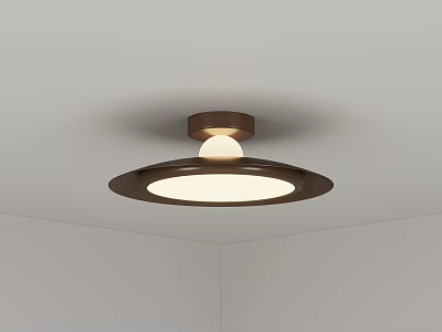 Quiet Antique Style Bedroom Ceiling Lamp 3d model