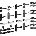 Diverse Contemporary Door Handles Featuring Multiple Design Styles And Metal Finishes
