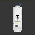 UN Armored Military Vehicle With Machine Gun Blue Flag And Six Wheels Structure