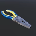 Durable Hardware Tool Pliers With Blue And Yellow Handles And Metal Construction