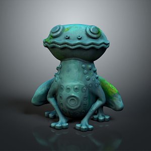 Frog Poison Frog Game Frog Reptile Cold Blooded Animal Reptile 3d model