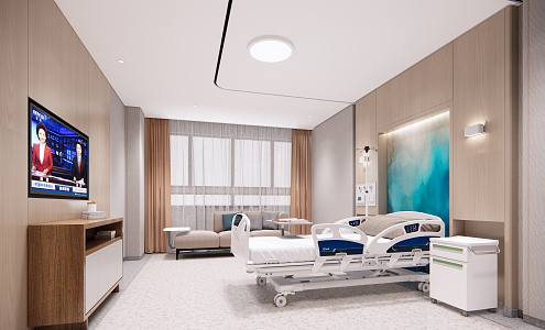 Modern Ward Hospital Ward 3d model