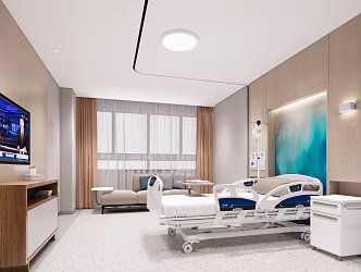 Modern Ward Hospital Ward 3d model