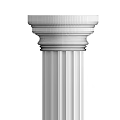 Elegant Classical Roman Column Design With Marble Fluted Shaft And Ornate Capital