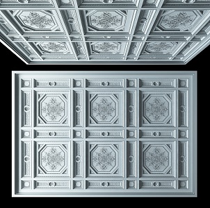 French ceiling 3d model