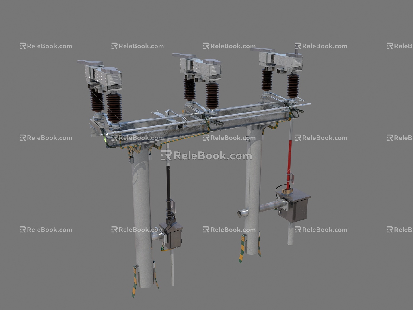 power station isolating switch isolating switch 3d model