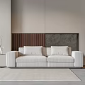Modern double sofa 3d model