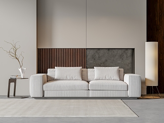 Modern double sofa 3d model