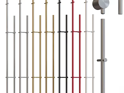 Modern Bathroom Cabinet Rack With Silver Gold Black Red And Sleek Metal Design 3d model