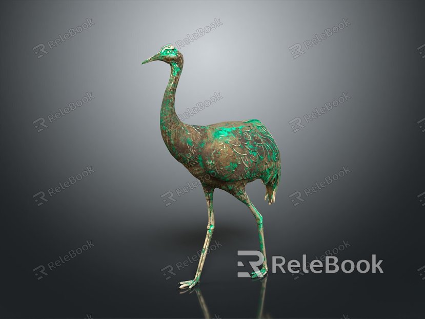 Ostrich bird bird bird bird game animal cartoon animal animal model