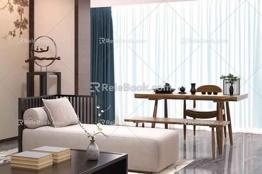chaise longue 3d model