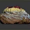 Sweet Flaky Puff Pastry Dessert With Powdered Sugar Whipped Cream And Red Berries
