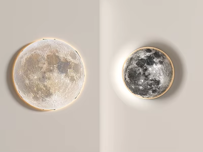 Modern Moon Lights 3d model