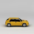 Yellow Classic Retro Sedan Featuring Sleek Exterior and Vintage Design Details