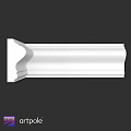 White Decorative Architectural Molding With Ornate Curved Profile For Interior Design