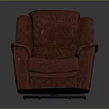 Red Leather Swivel Armchair Single Seater With Modern Comfortable Design