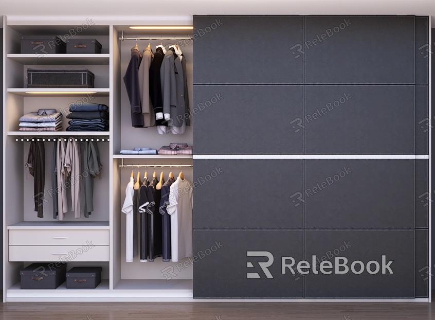 Modern wardrobe model