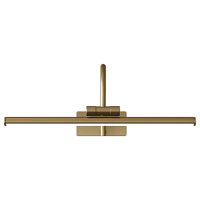 Modern Brass Wall Light with Sleek Elongated Design for Contemporary Home Interior 3d model