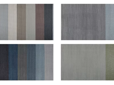 Square Rugs With Various Colors And Different Textures For Modern Home Decor 3d model