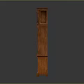 Classic Wooden Grandfather Clock Furniture With Carved Details And Pendulum