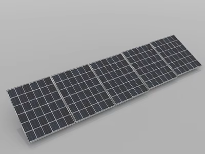 High Efficiency Solar Panels Array For Renewable Energy Generation Systems 3d model