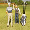 Modern Double Golf Golf Golf Golf Club 3d model