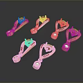 Colorful Gold Silver Rose Gold Pendants With Red Gemstones For Fashion Accessories