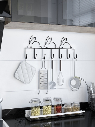 modern kitchen supplies kitchen hook 3d model