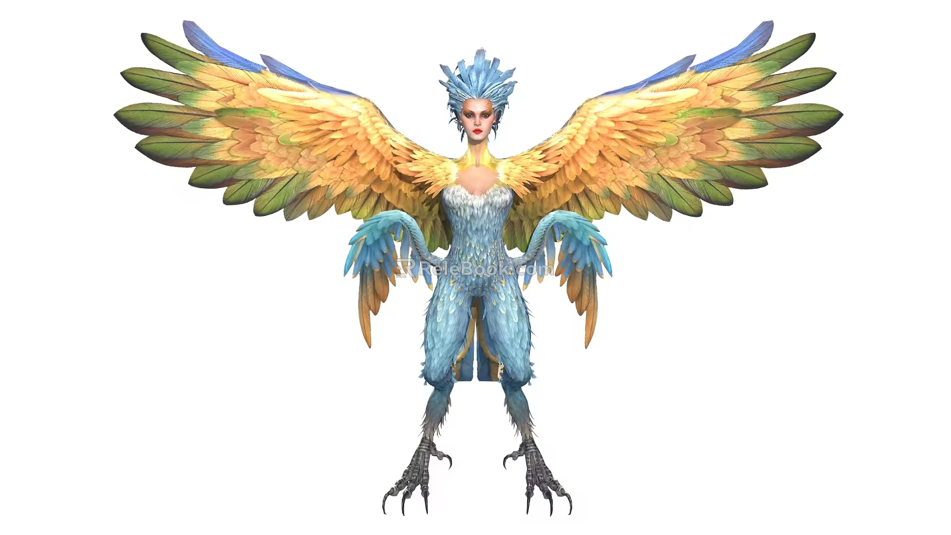 European-style Birdman Mutant Creature Game Characters Anime Characters 3d model