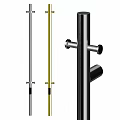Stainless Steel Metal Rods In Silver Gold Black With Knobs And Fixtures