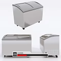 Stainless Steel Freezers With Various Lid Designs And Mobile Wheels