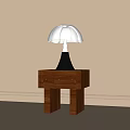 French bedside table lamp 3d model