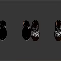 Black Patterned Shoes In Various Styles For Daily Life And Comfort