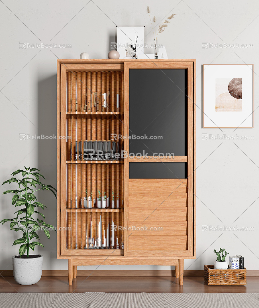 Nordic Sideboard Side Cabinet model