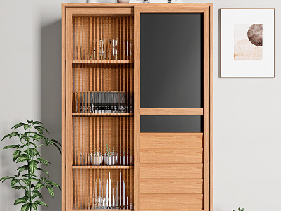 Nordic Sideboard Side Cabinet model