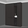 Modern Entryway And Side Cabinet Design With Wooden Finish And Sleek Storage