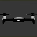 Advanced Quadcopter Drone With Modern Sleek Design White Black Body And Four Propellers