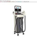Professional Mobile Medical Device with Display Screen Dual Treatment Handles and Wheels for Clinical Applications
