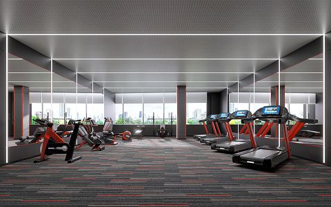 Modern Gym 3d model