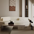 Three-seat sofa 3d model