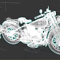 Classic Vintage Motorcycle With Brown Seat And Retro Design Features