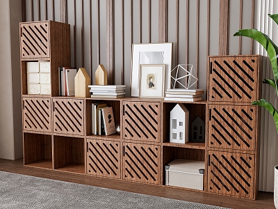 Nordic Children's Room Bookcase model