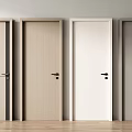 Modern Hinged Doors in Various Colors and Styles for Home Interior