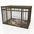 Sturdy Metal Dog Cage For Pets With Secure Door And Comfortable Mat