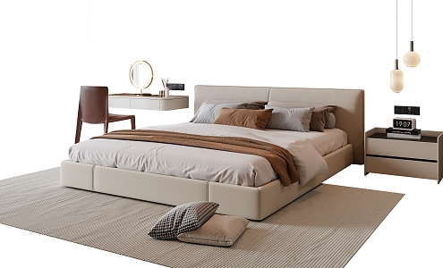 Double bed 3d model