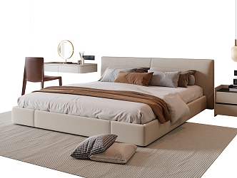 Double bed 3d model