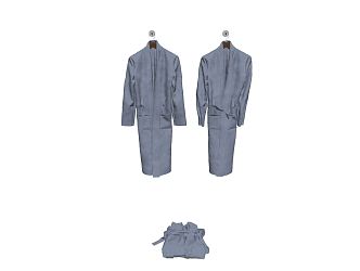 Modern Bathrobe Clothing 3d model