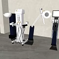 Modern Professional White Beauty Equipment With Display Screen And Adjustable Stand In Salon